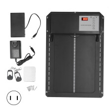 (US Plug) Wasserdichte Hühnerstalltür Öffner Lichtsensor Timer 100-240V