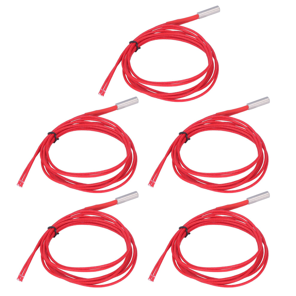 5Pcs 12V 40W Cartridge Heater 6X20mm Stainless Steel Copper 323163115061