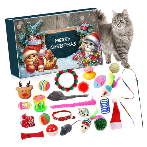 Calendrier de l'Avent pour chat 24 jouets pour un Noël miaou, 24 2