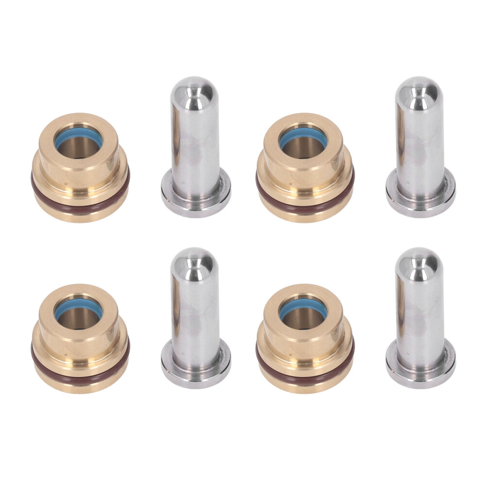 4Pcs Joystick Pusher Valve Brass Alloy Rubber Seal For Cat E307 610830841904