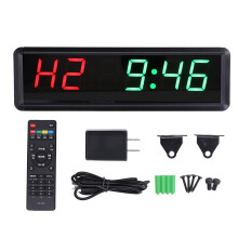 (US Plug) Gym-Timer mit 1,8-Zoll-LED und Fernbedienung (US-Stecker)