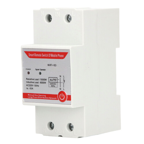 WLAN Bluetooth Relais-Schalter 220V 63A