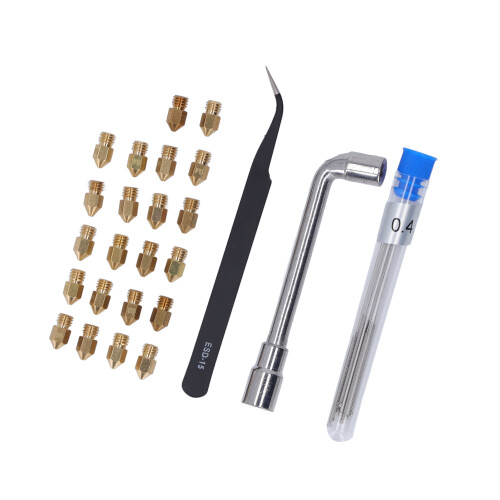 3D-Druckdüsen Set Messing MK8 0,2-1,0mm für Creality Ender 2