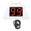 (Black) 4-seitiger Digital-Timer 1,4 Zoll LED Schach-Stoppuhr Weiß 1