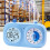 Zweischirm-Visual-Timer mit Zeiger und Batterie, blau 5