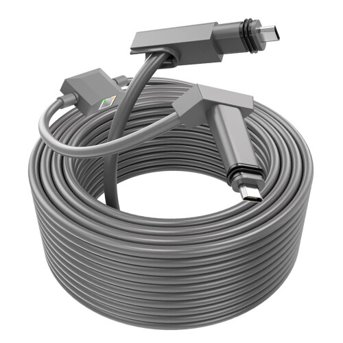 Ersatzkabel 20FT+3FT Rechteckig mit Ethernet-Adapter 2