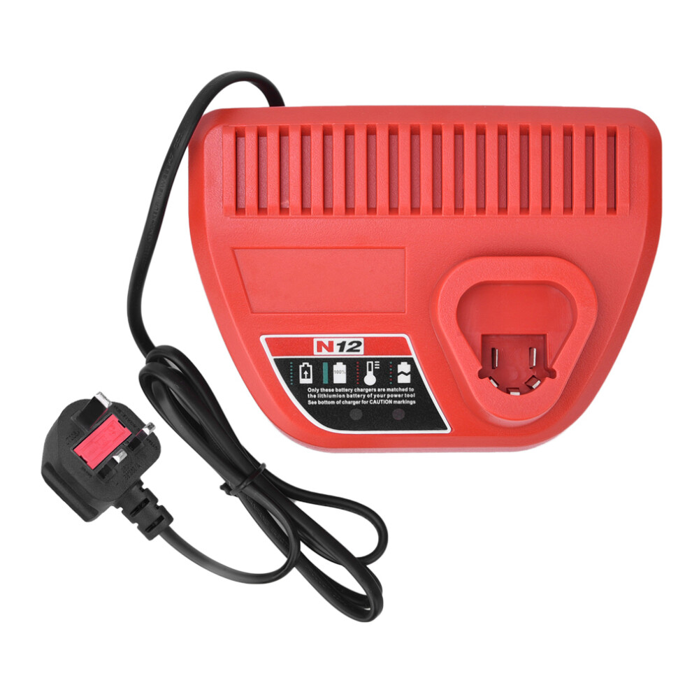 (Uk Plug 220V) 10.8V/12V Lithium Battery Charger For M12 N12 Uk Plug 220V 610830930455