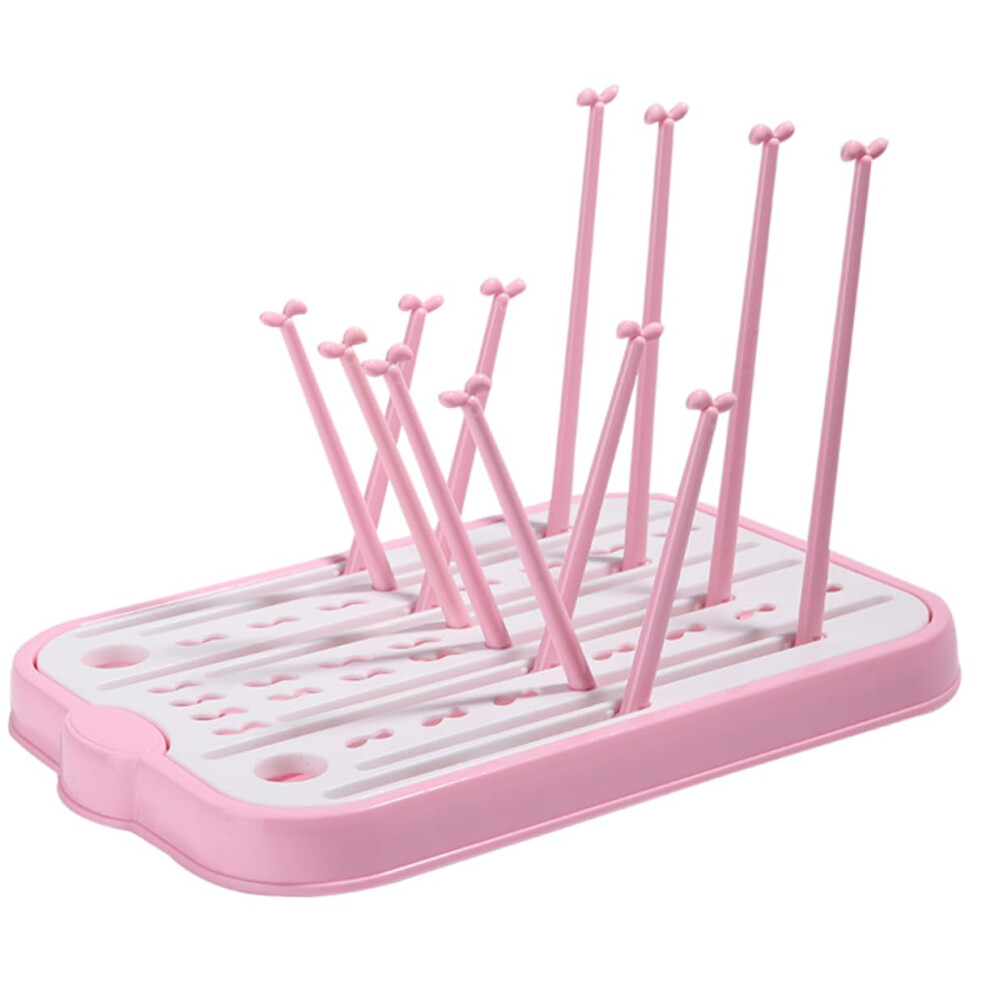 Foldable Bottle Drying Rack PP Material Safe For Multifunctional Bottle Holder Storage