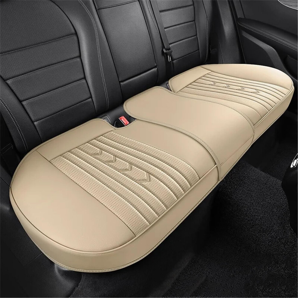 Car Seat Covers Breathable Universal Fit Front And Rear Protection Cushions Rear All Seasons Beige 9084446539356