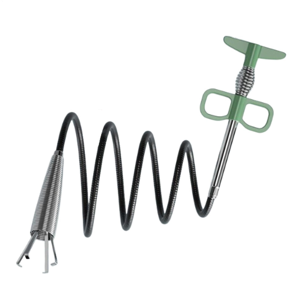 Drain Snake - 4-Claw Clog Remover Tool, 2 M Length, Sewer Unclogging, For Bathtub, Washbasin, Toilet, Kitchen, Laundry 9084446539363