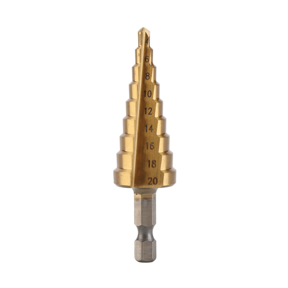 (4Â20) Step Drill Bit Hss Cobalt M35 Hex Shank 4-32 610830929930