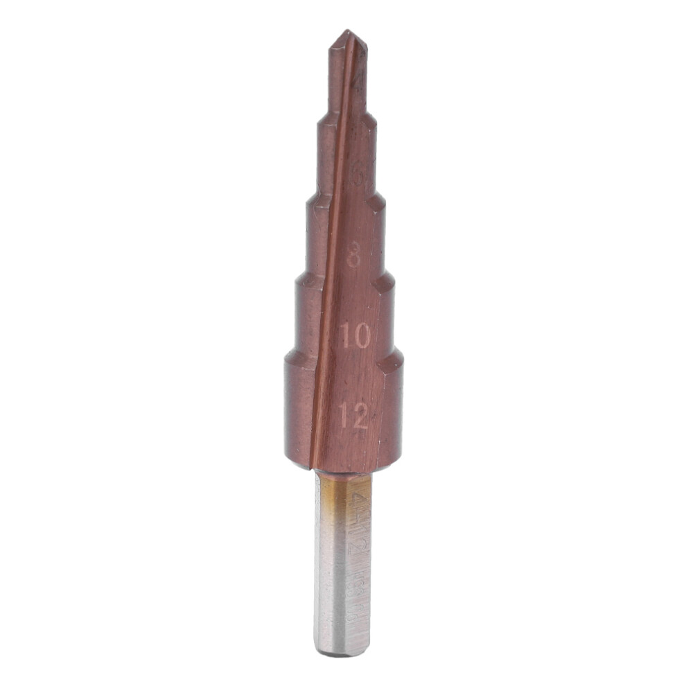 (4-12(5 Steps)) Step Drill Bit Hss Cobalt M35 Triangular Shank 4-12Mm 5 Steps 610830929916
