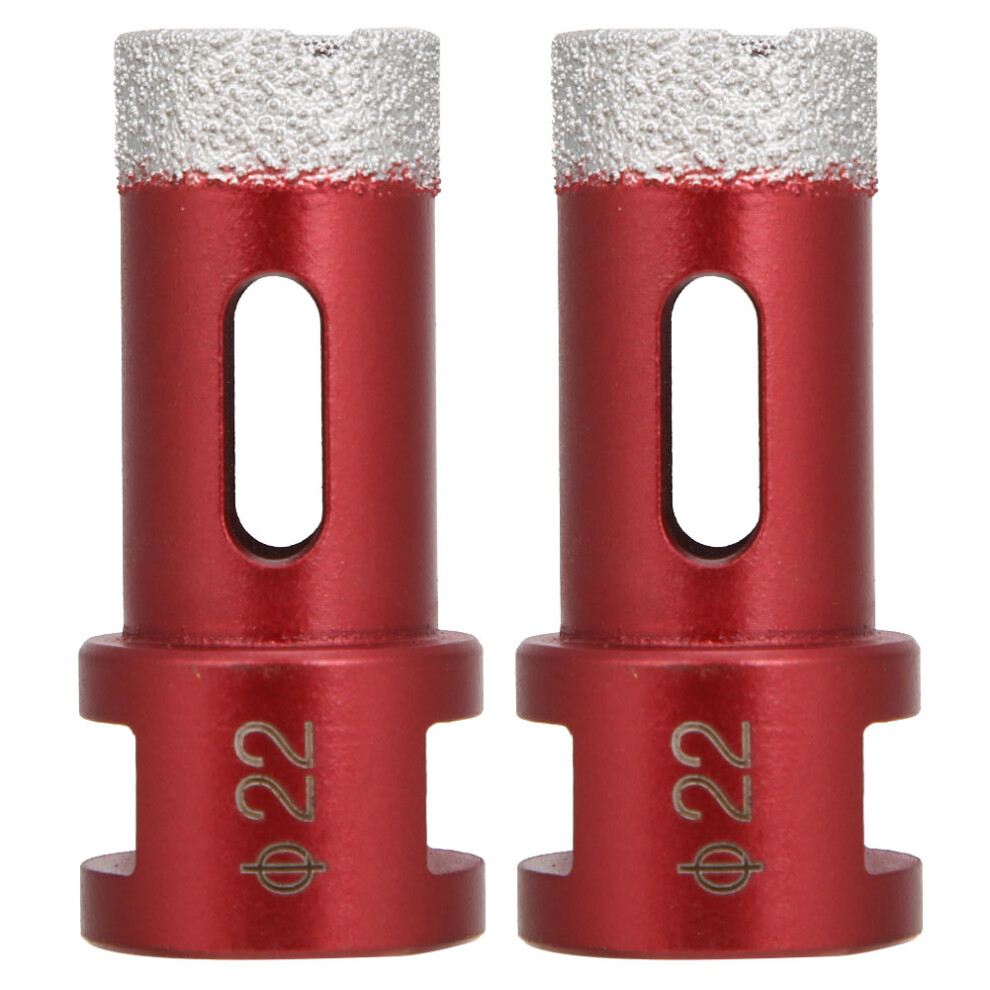 (22Mm) 2Pcs Diamond Hole Saws M14 Female Thread For Marble 25Mm 610830929992