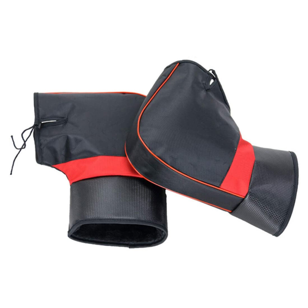 Motorcycle Muffs Windproof Handlebar Gloves Thick Warm Protective Cover Black 9354506452438