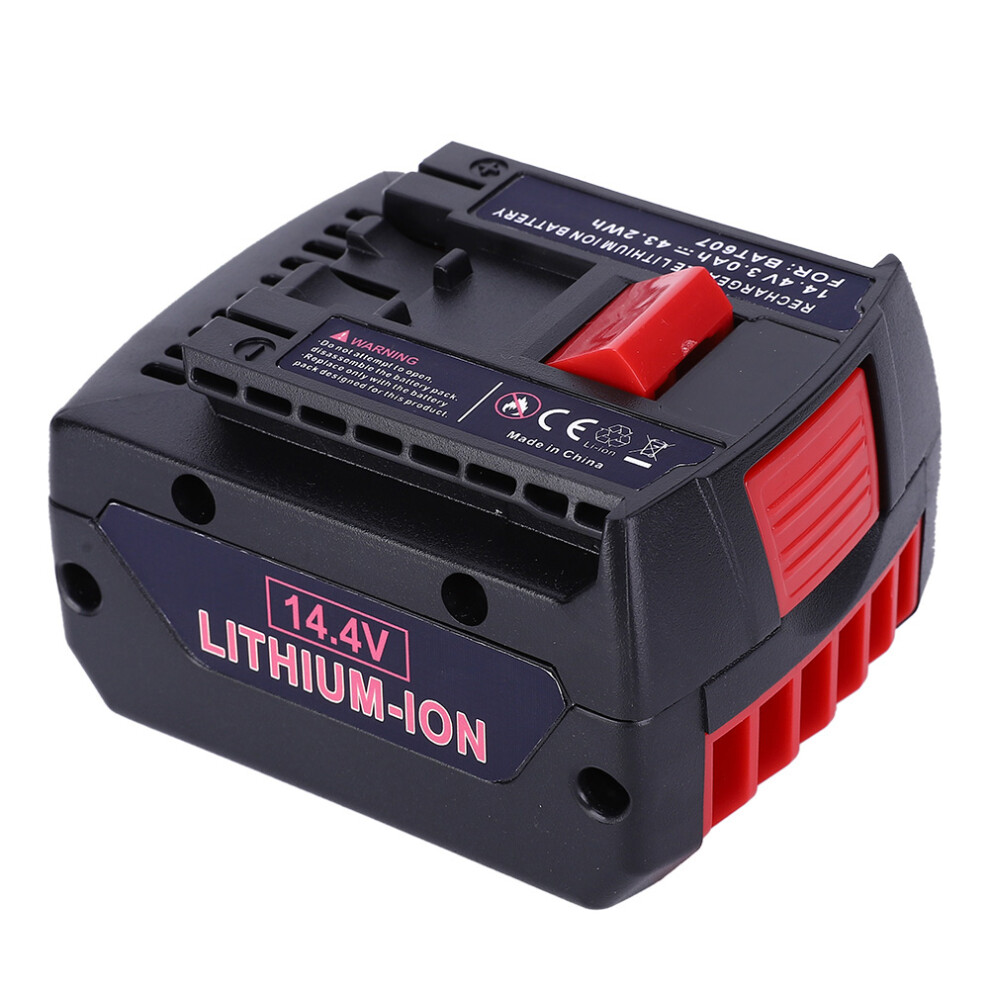 (3000Mah) Bat607 14.4V 4000Mah Li-Ion Battery For Bosch Cordless Drill 610830924959