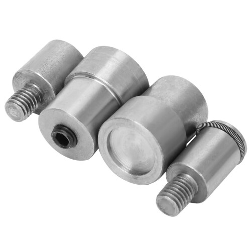 4Pcs Snap Button Die Mould Silver Stainless Steel for 831 2