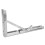 2 Pcs Stainless Steel Triangular Bracket 12in Foldable Wall Support 4