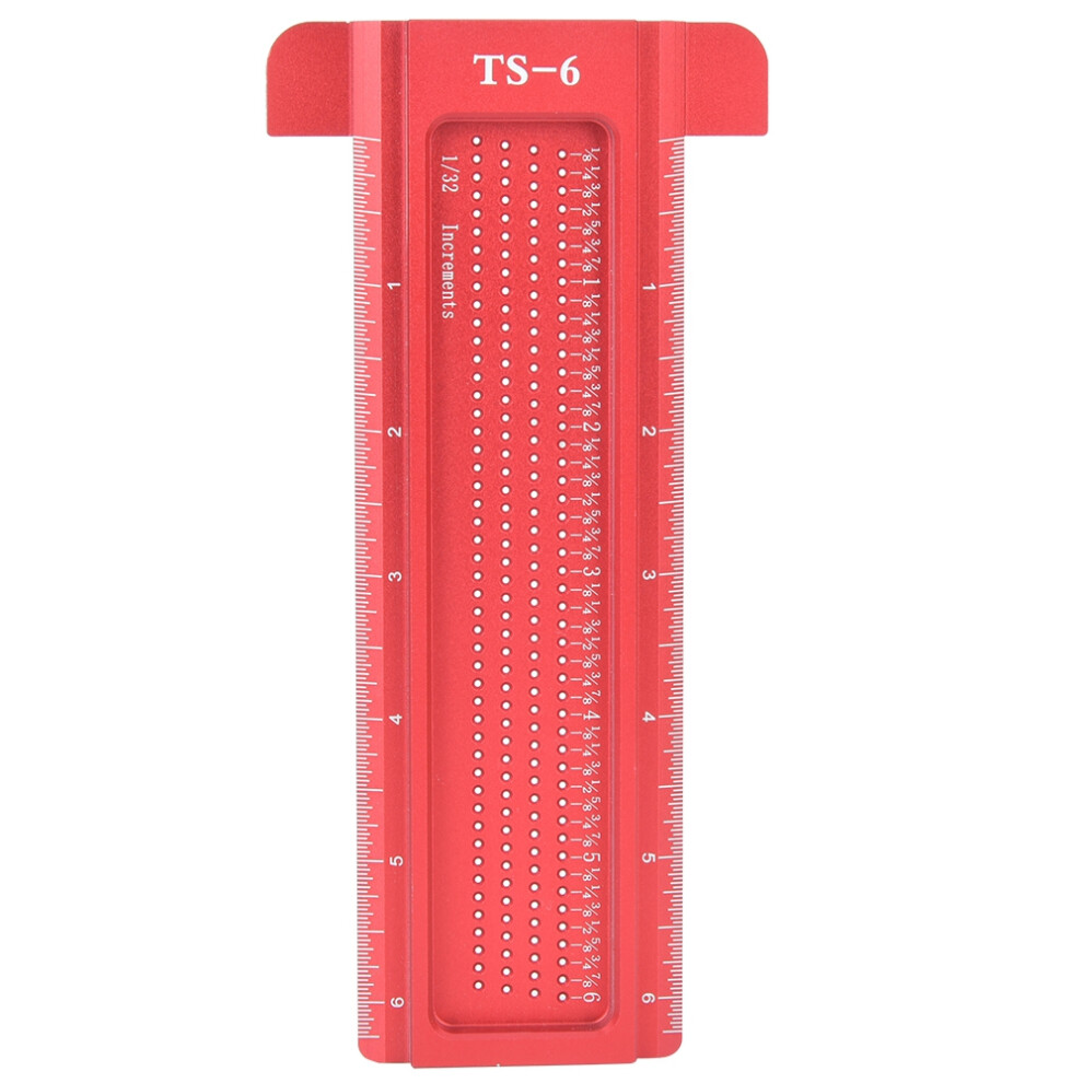 T Type Woodworking Scriber Gauge Aluminum Alloy Hole Ruler 610830921637