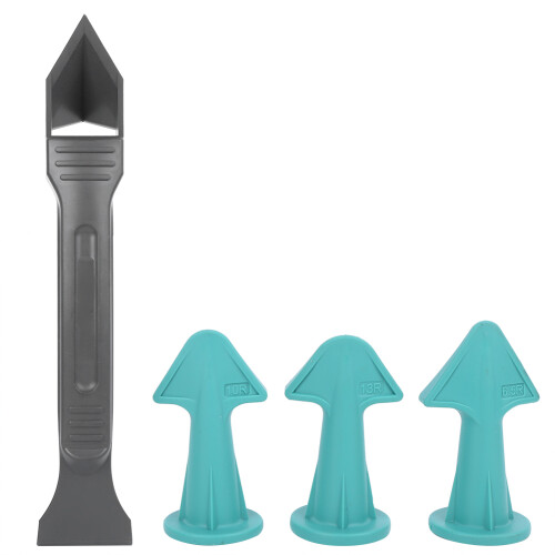 4Pcs Set Rubber Caulking Finisher Remover Floor Tile Sealant Scraper
