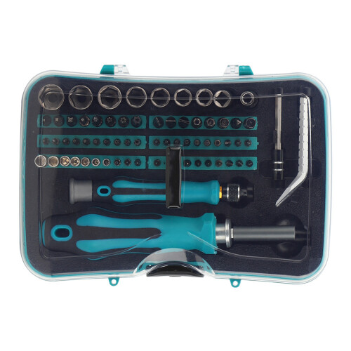 69-tlg. Schraubendreherbits Magnetisch Chrom-Vanadium 2
