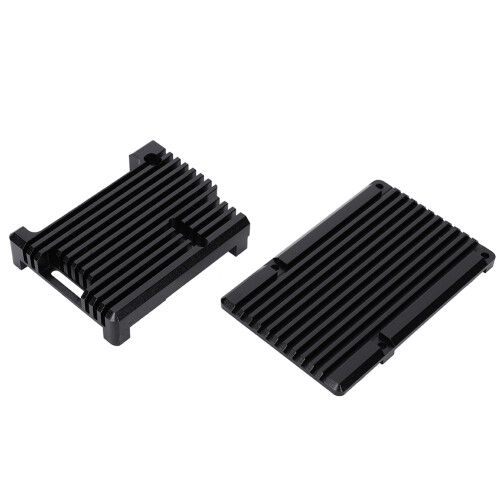 Alu-Kühlgehäuse Schwarz für Raspberry Pi 3B/2B/3B 1