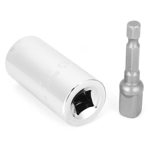(Universal Socket + Connecting Rod) Universalsteckdose 3/8 Zoll, Stahl 55#, 7-19mm 1