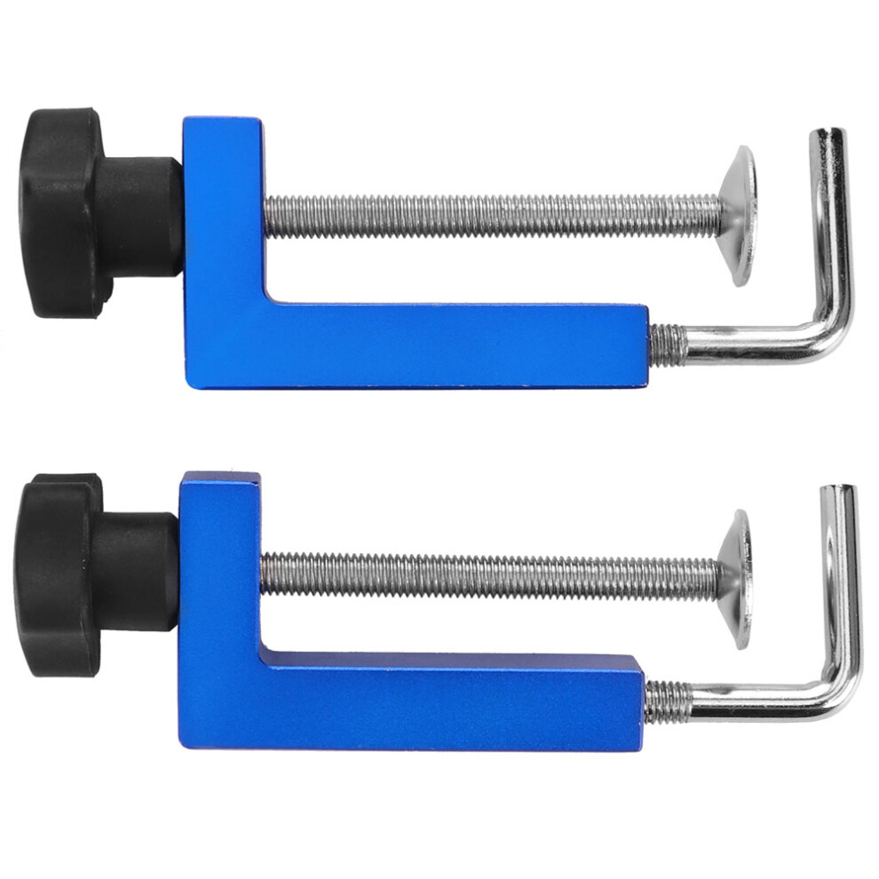 2Pcs Fence Clamps Blue Universal Woodworking Fixing Tools 100Mm 610830915537