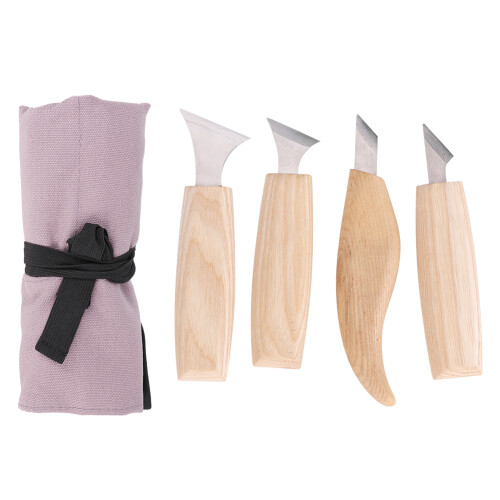 7tlg. Edelstahl-Schnitzfräser Handwerk Holzgriff