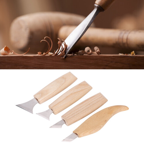 7tlg. Edelstahl-Schnitzfräser Handwerk Holzgriff 1