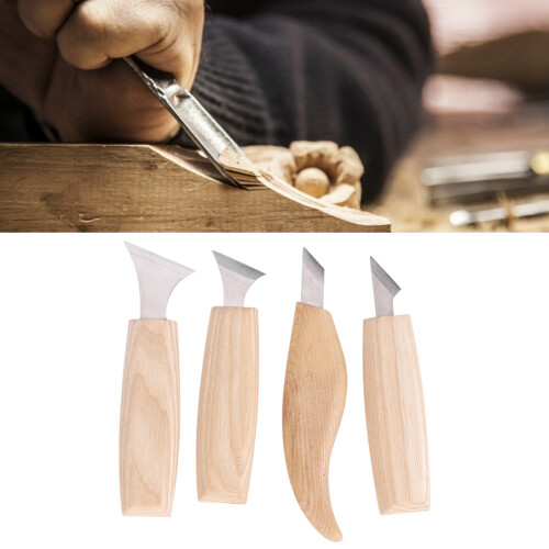 7tlg. Edelstahl-Schnitzfräser Handwerk Holzgriff 2
