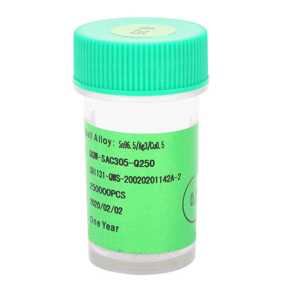 Leadfree Solder Ball Tin Sphere 250K 0.25Mm Pcb Rework Reballing 610830910808