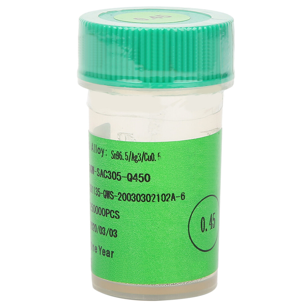 Leadfree Solder Ball 25W 0.45Mm For Pcb Reballing 610830910402