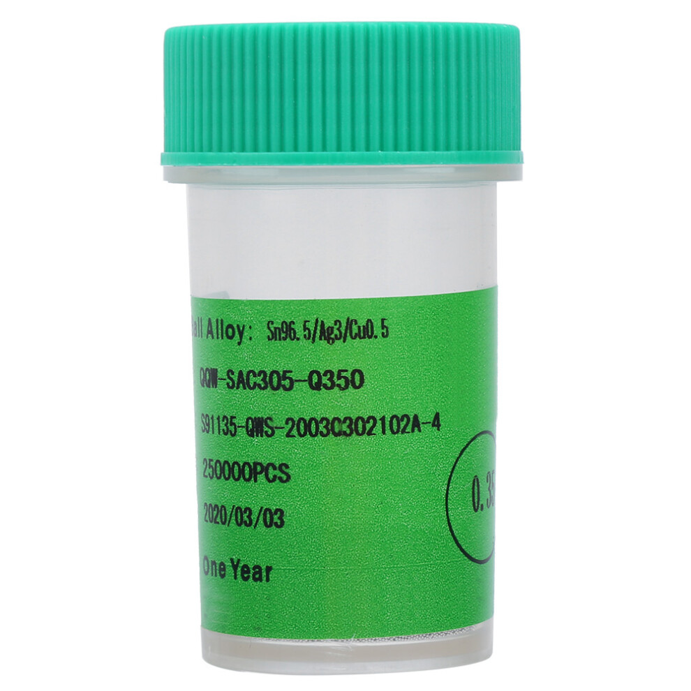 Leadfree Solder Ball Tin Sphere 250K 0.35Mm Pcb Soldering Reballing 610830910822