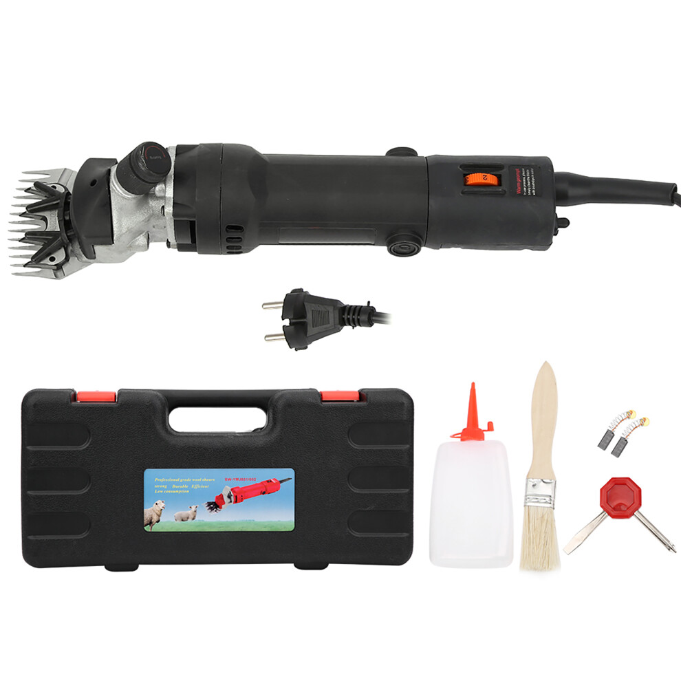Black (Black) 690W Electric Sheep Goat Shears 6 Speeds Animal Grooming Clipper