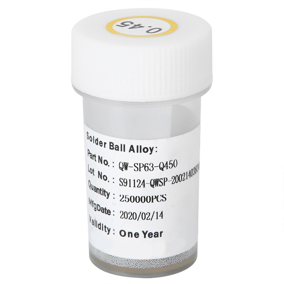 Solder Balls Bga Reballing 0.45Mm 250K For Repair 610830912437