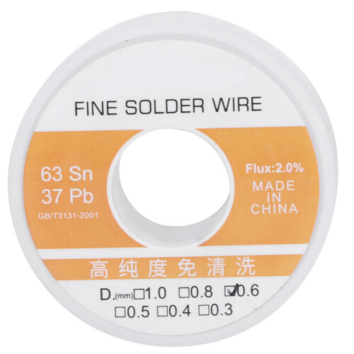 Tin Wire Flux Core 0.6mm Soldering for Electrical