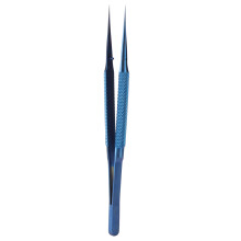 (Pointed Tweezer) Ti-Legierung Pinzette Mikroskop Mutterplatte Reparatur Gebogen