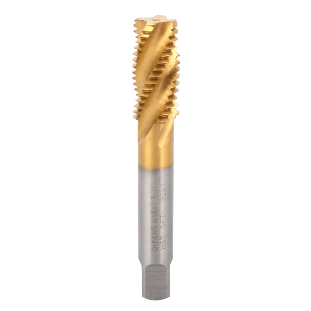 Screw Tap High Speed Steel M18 X 2.5Mm Gold Silver 610830914783