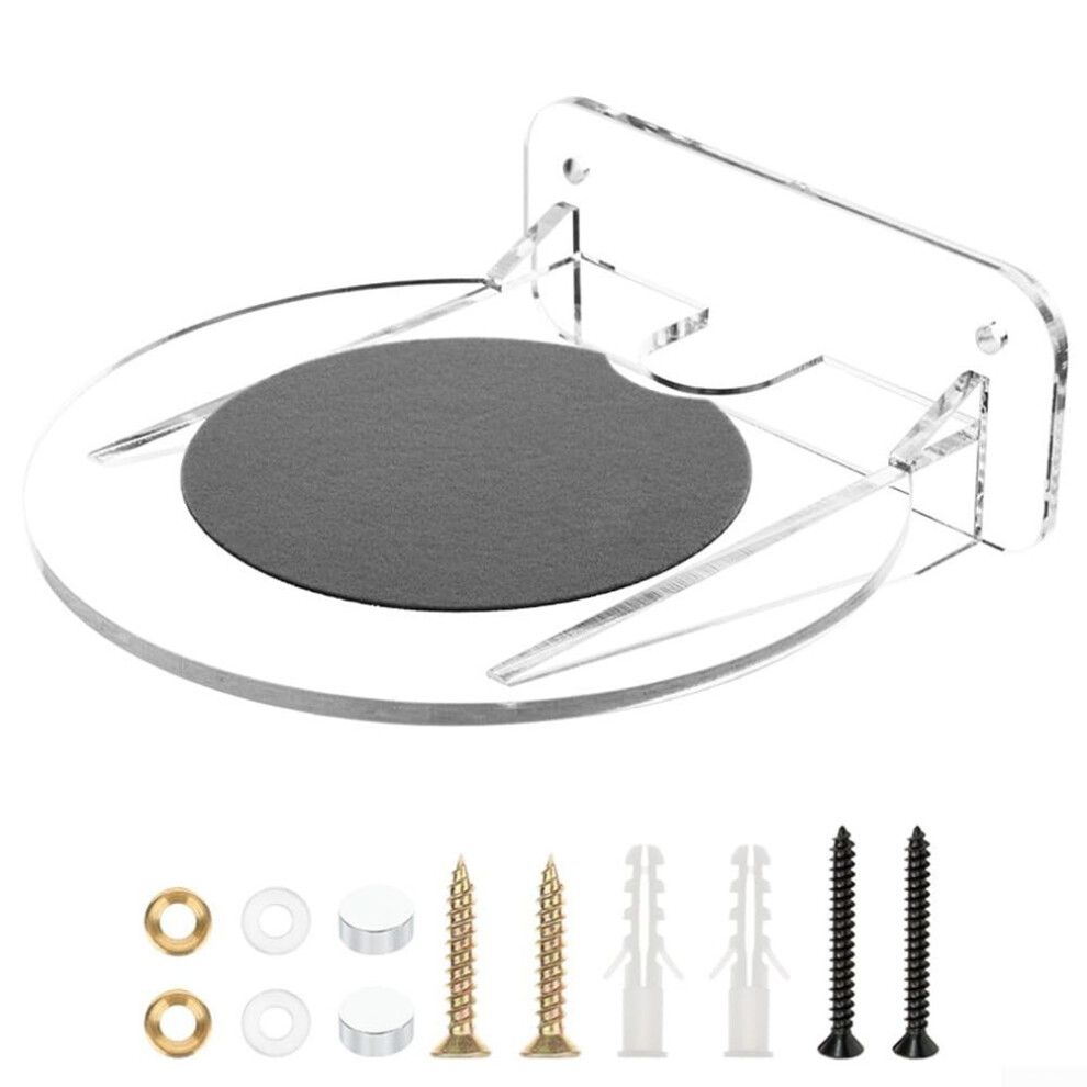 Acrylic Wall Mount Speaker Stand For Homepod Transparent Contemporary Minimalist Design 9393856520084