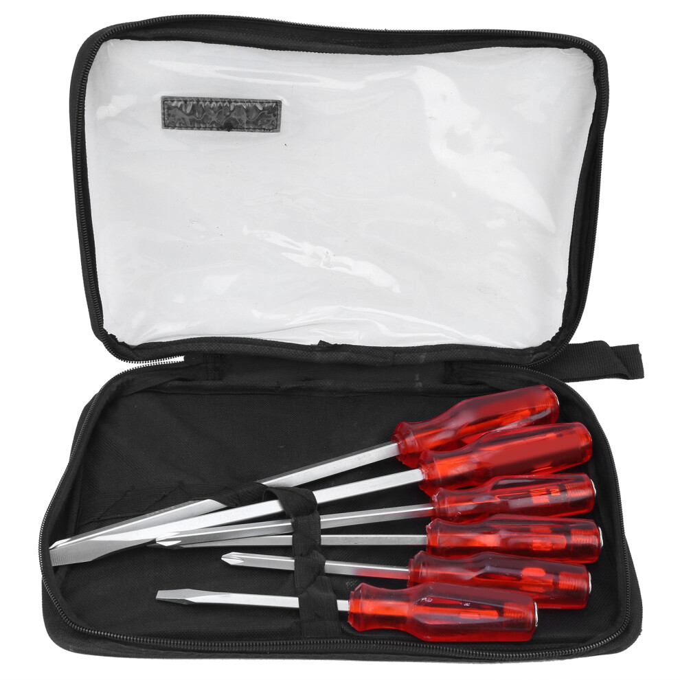 6Pcs Screwdriver Set Chrome Vanadium Steel Comfortable Grip 610830907365