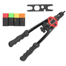 Nietzange Edelstahl Manuell M3-M8 310mm Schwarz/Rot