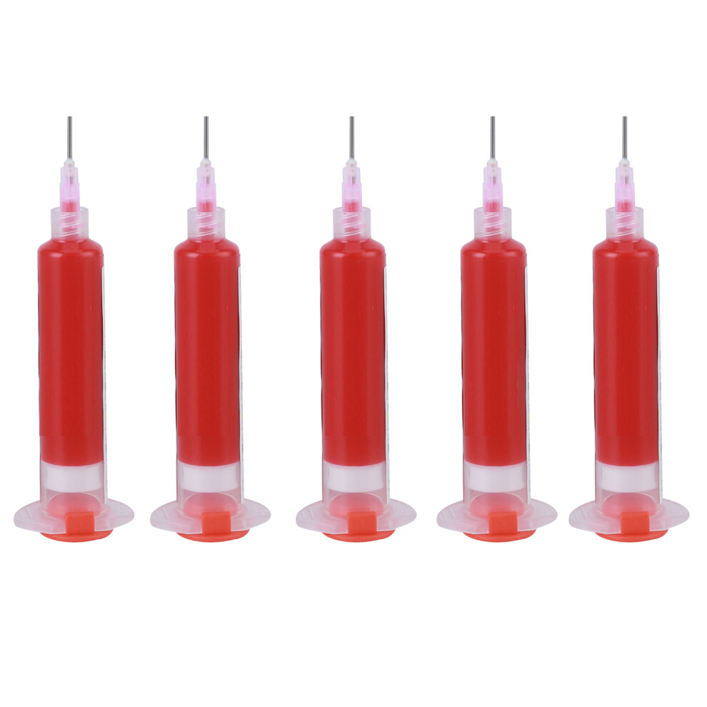 (Red) 5Pcs Uv Curable Solder Resist Ink 10Cc Pcb Protection Paint Red 610830909291