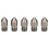 (0.8mm) 5Pcs 3D printer nozzle set 0.2-1.0mm hardened steel 0.4mm 1