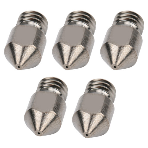 (0.2mm) 5Pcs 3D printer nozzle set 0.2-1.0mm hardened steel 0.4mm 2