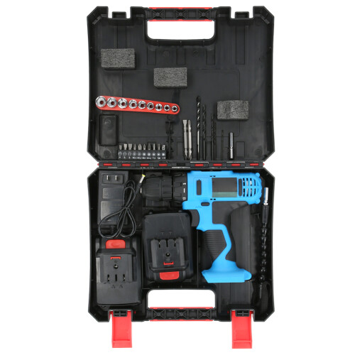 48VF Cordless Impact Hammer Drill Rechargeable Adjustable Power Tool 1