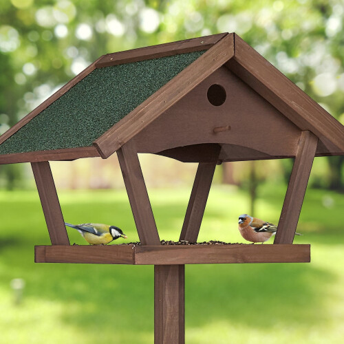 Großes Vogelhäuschen auf Stange 2