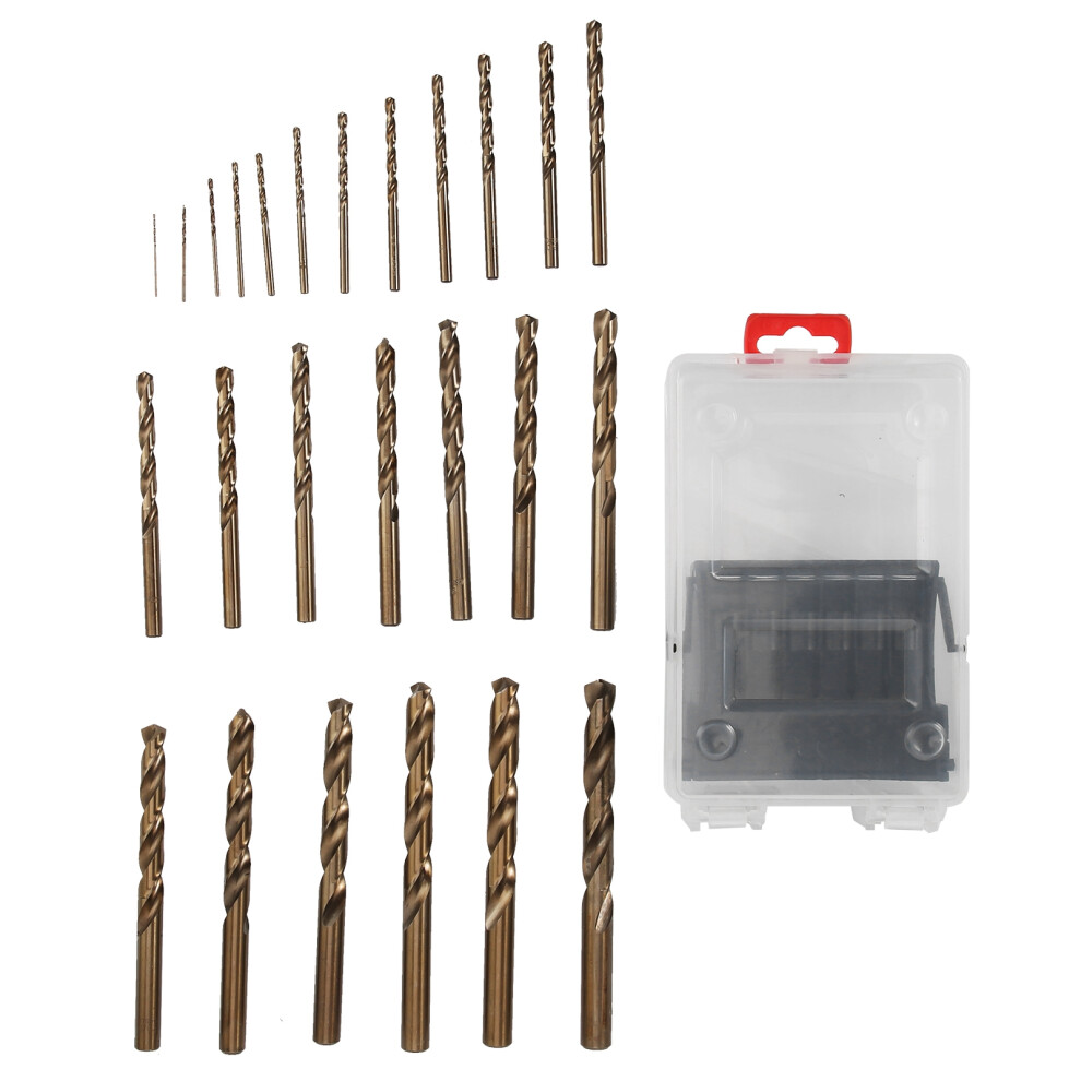 25Pcs Twist Drill Bit M35 Cobalt Steel 1-13Mm 610830904265