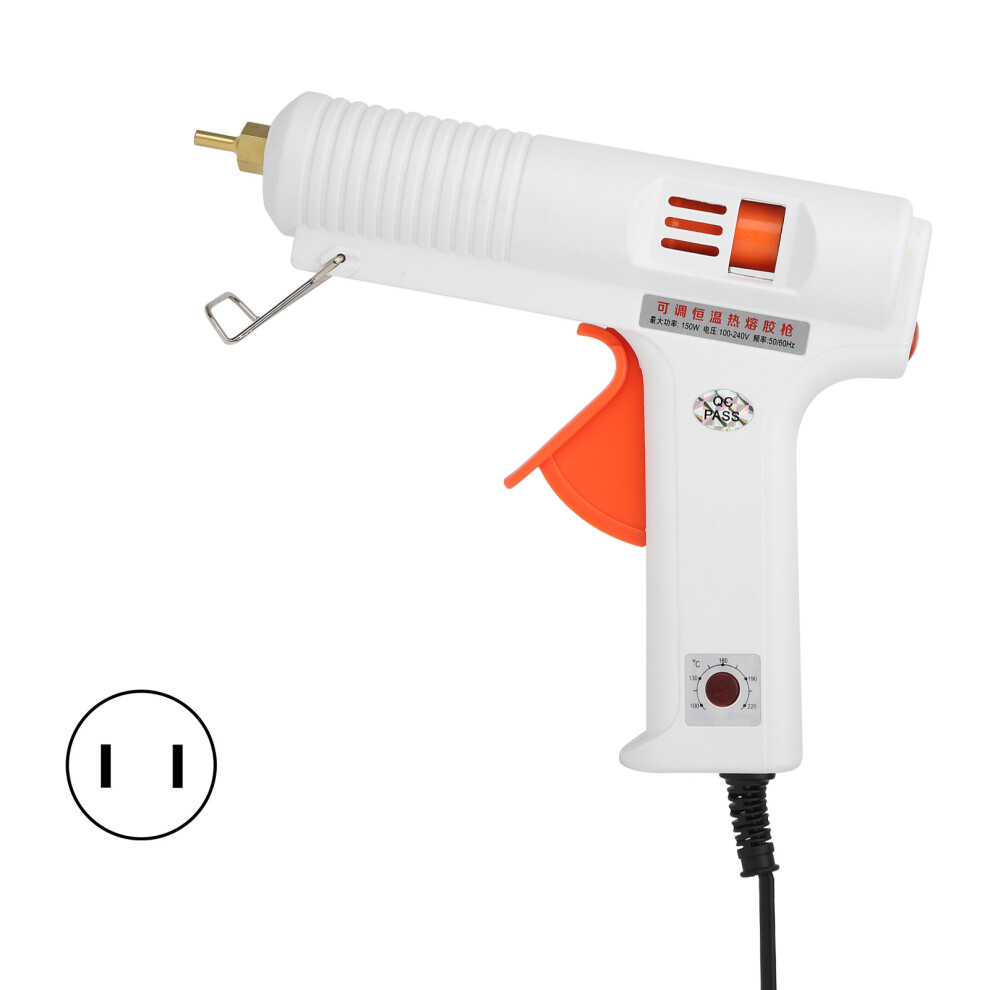 (Us Plug) Hot Glue Gun 150W Adjustable Temp White Hl F 610830906283