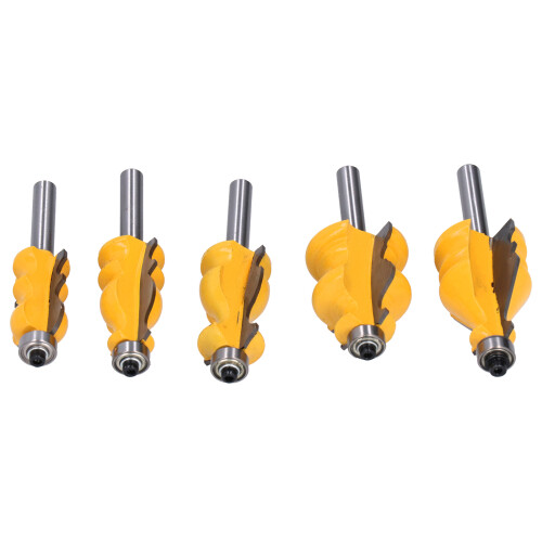 5-teiliges Set 8mm Schaft Fräser für Holz 1