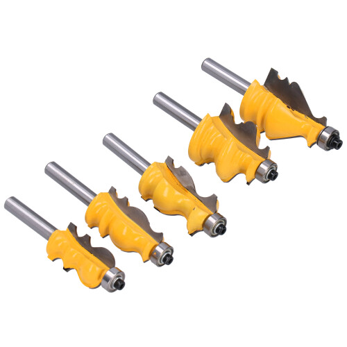 5-teiliges Set 8mm Schaft Fräser für Holz 2